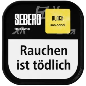 Sebero Black Lmn Candi 200g Shisha Tabak Verpackung