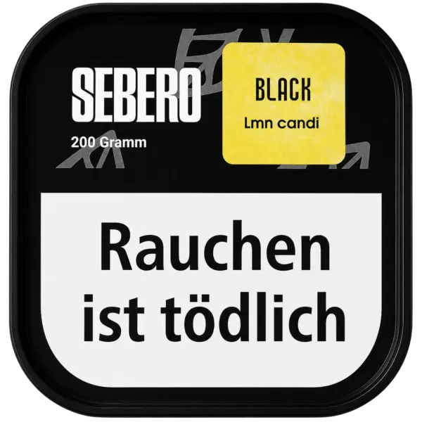 Sebero Black Lmn Candi 200g Shisha Tabak Verpackung