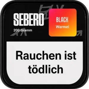 Sebero Black Warmel 200g Shisha Tabak Verpackung