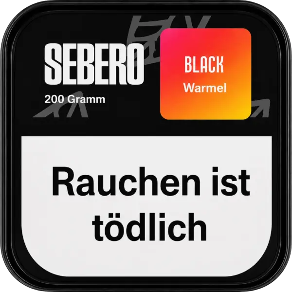 Sebero Black Warmel 200g Shisha Tabak Verpackung