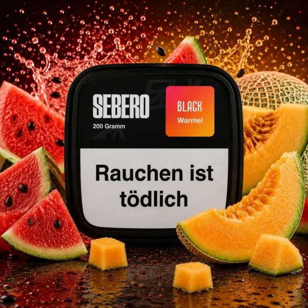 Sebero Black Warmel 200g Shisha Tabak Melonen Geschmack