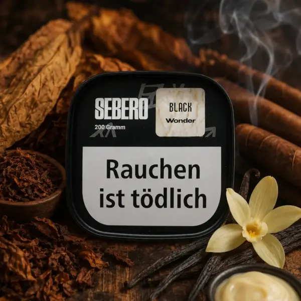 Sebero Black Wonder 200g Shisha Tabak Vanille Geschmack