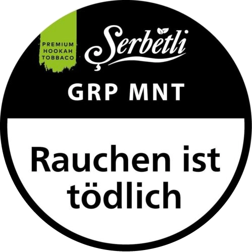 SERBETLI GRP MNT 200G Shisha Tabak Packung Verpackung Premium