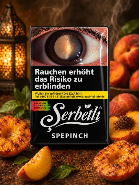 SERBETLI SPEPINCH 20G Shisha Tabak Gebackener Pfirsich Geschmack