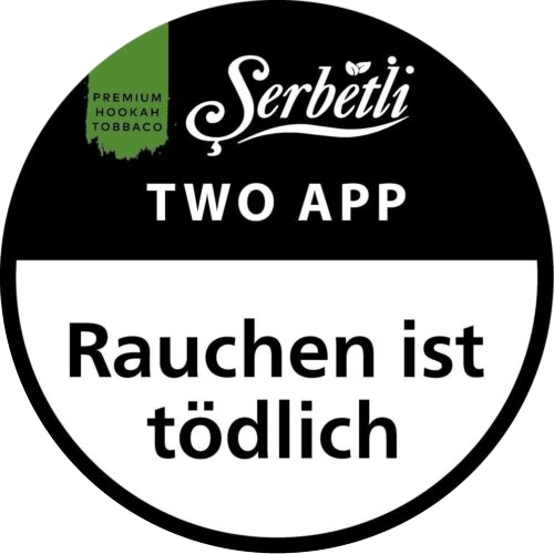 SERBETLI TWO APP 200G Shisha Tabak Packung Verpackung Premium