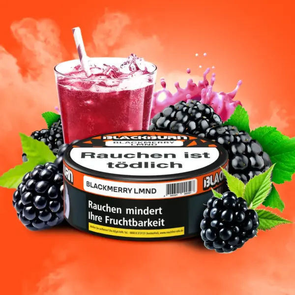 BLACKBURN BLACKMERRY LMND 100g Shisha Tabak Brombeer-Limonade Geschmack