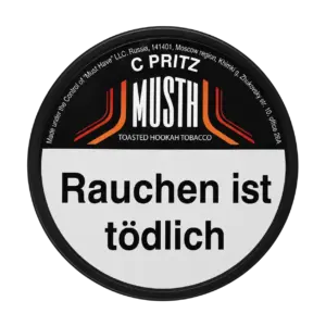 Must H C PRITZ 125g Shisha Tabak Packung Verpackung Premium