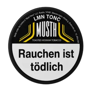 Must H LMN TONC 125g Shisha Tabak Packung Verpackung Premium