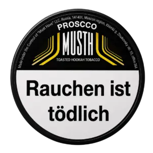 Must H PROSCCO 125g Shisha Tabak Packung Verpackung Premium
