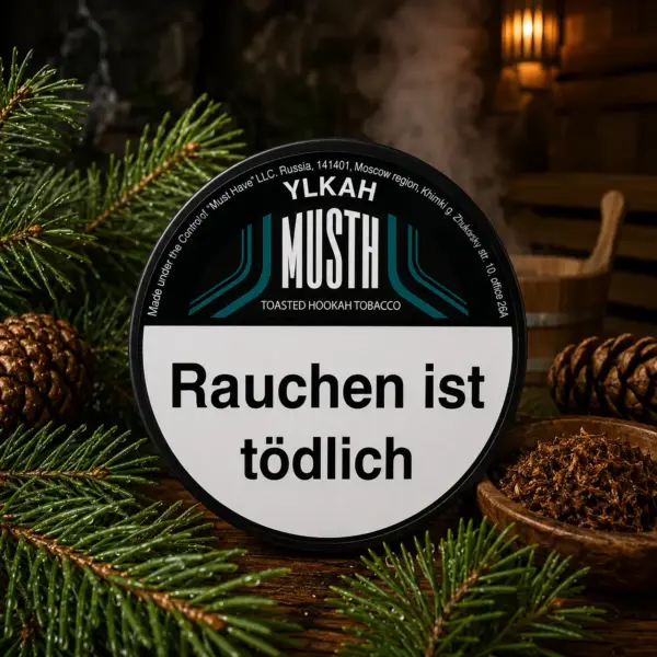 Must H YIKAH 125g Shisha Tabak Würzige Fichtennadel mit dezenter Kühle Geschmack