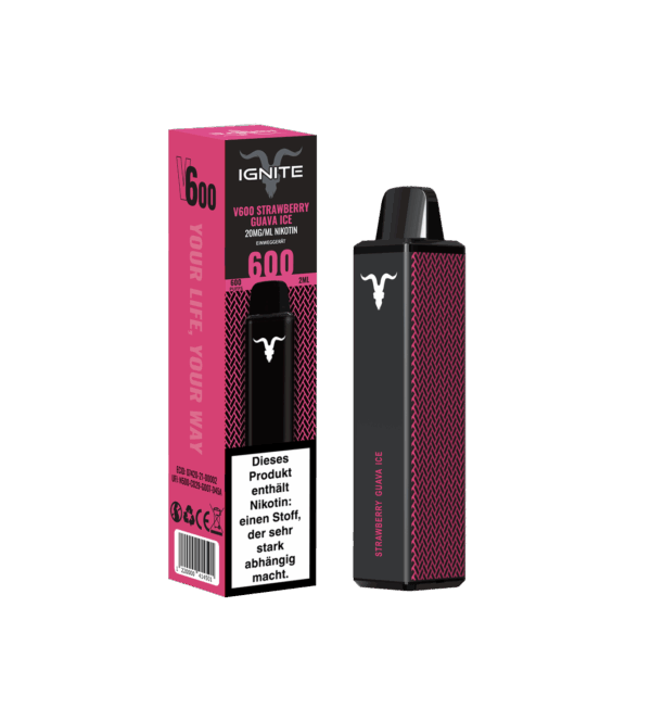 V600 German TDN 2%_device+single pack_Strawberry Guava Ice