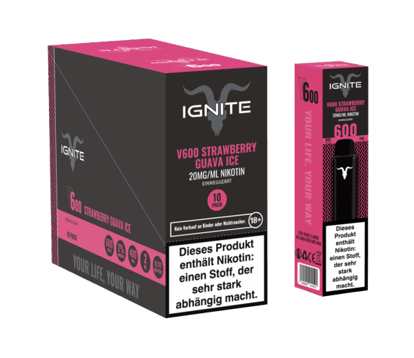 V600 German TDN 2%_single box+display box_Strawberry Guava Ice