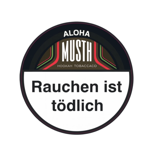 Must H ALOHA 25g Shisha Tabak Packung Verpackung Premium
