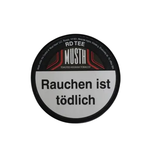 Must H RD TEE 25g Shisha Tabak Packung Verpackung