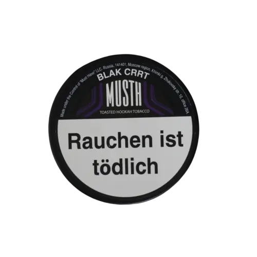 Must H BLACK CRRT 200g Shisha Tabak Packung Verpackung