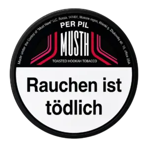 Must H PER PIL 125g Shisha Tabak Packung Verpackung