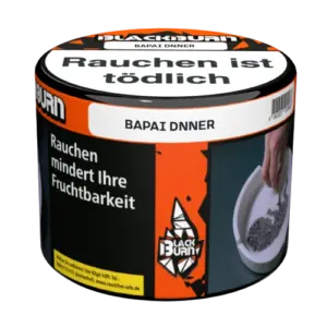 BLACKBURN BAPAI DNNER KMTM 200g Shisha Tabak Packung Verpackung Premium