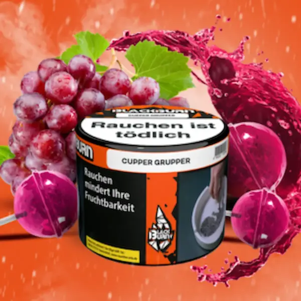 BLACKBURN CUPPER GRUPPER KMTM 200g Shisha Tabak Trauben-Lollipop Geschmack