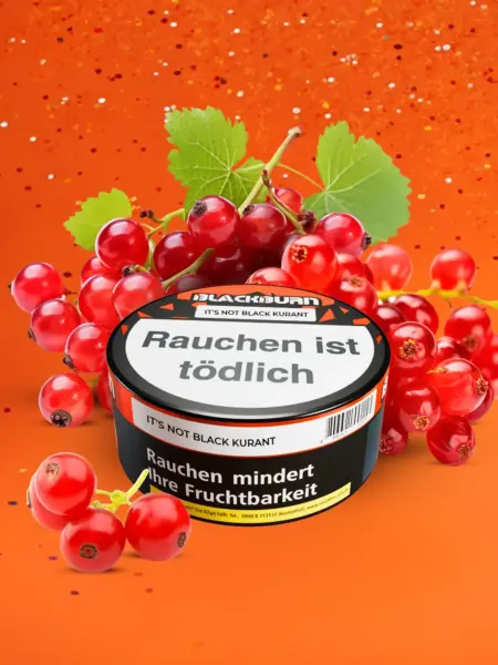BLACKBURN IT'S NOT BLACK KURANT 100g Shisha Tabak Rote Johannisbeere Geschmack