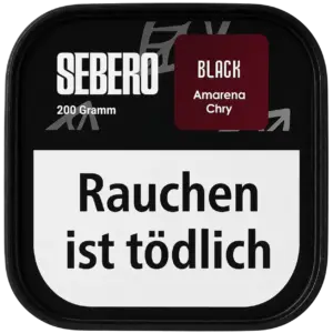 Sebero Black Amarena Chry 200g Shisha Tabak Verpackung