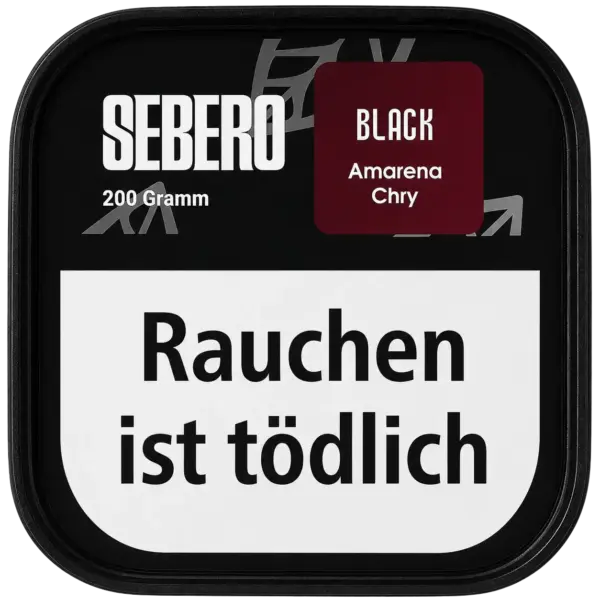 Sebero Black Amarena Chry 200g Shisha Tabak Verpackung