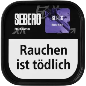 Sebero Black Blckberi 200g Shisha Tabak Verpackung