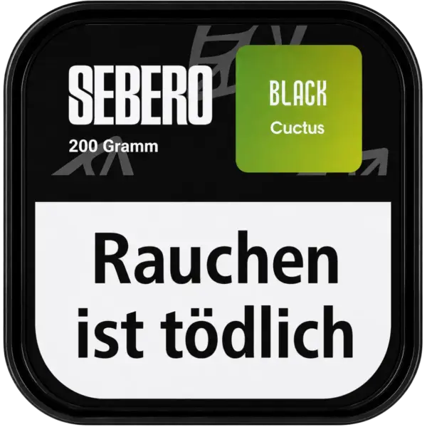 Sebero Black Cuctus 200g Shisha Tabak Verpackung