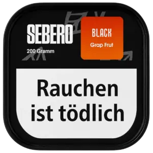 Sebero Black Grap Frut 200g Shisha Tabak Verpackung