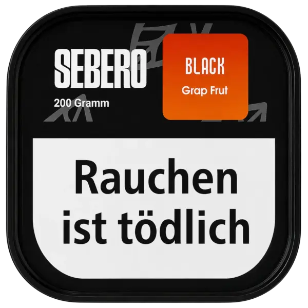 Sebero Black Grap Frut 200g Shisha Tabak Verpackung