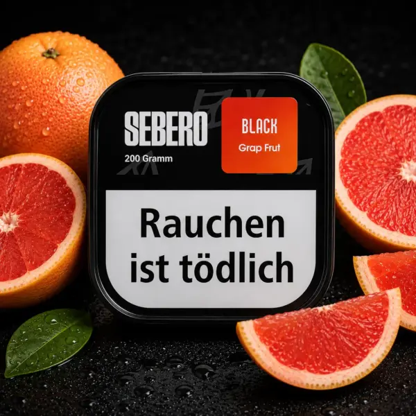 Sebero Black Grap Frut 200g Shisha Tabak Grapefruit Geschmack