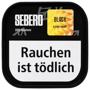 Sebero Black Lmn Waff 200g Shisha Tabak Verpackung