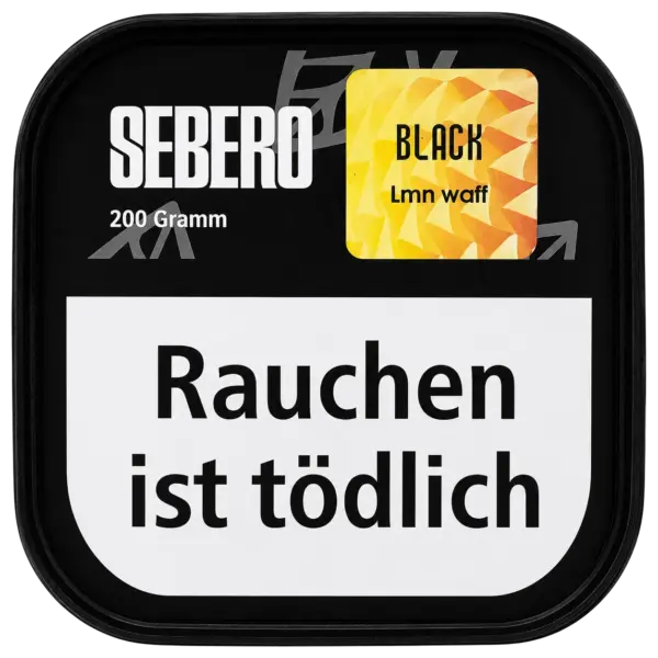 Sebero Black Lmn Waff 200g Shisha Tabak Verpackung