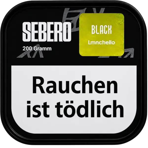 Sebero Black Lmnchello 200g Shisha Tabak Verpackung