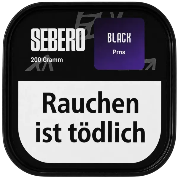 Sebero Black Prns 200g Shisha Tabak Verpackung