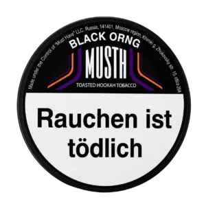 BLACK ORNG Shisha Tabak Verpackung 125g