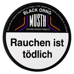 MUST H BLACK ORNG 125g Shisha Tabak Dose