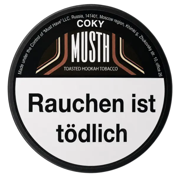 Must H COKY 125g Shisha Tabak Packung Verpackung