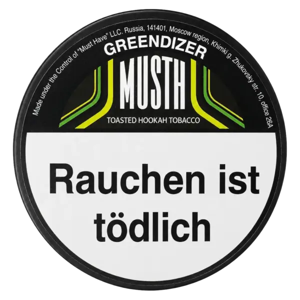 MUST H GREENDIZER 125g Shisha Tabak Dose