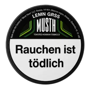 Must H LEMN GRSS 125g Shisha Tabak Packung Verpackung