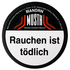 Must H Mandrn 125g Shisha Tabak Packung Verpackung