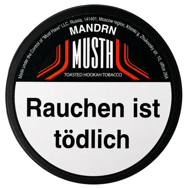 Must H Mandrn 125g Shisha Tabak Packung Verpackung