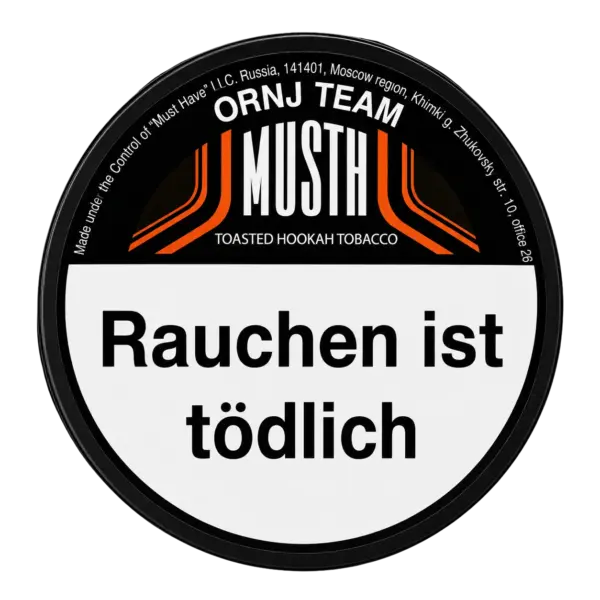 ORNJ TEAM Shisha Tabak Verpackung 125g