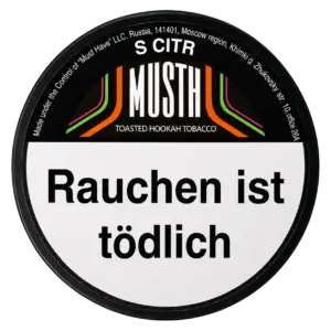 MUST H S CITR 125g Shisha Tabak Dose
