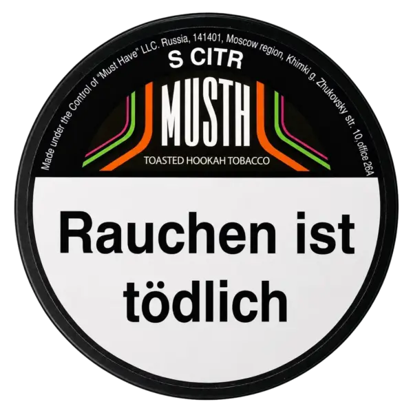 MUST H S CITR 125g Shisha Tabak Dose