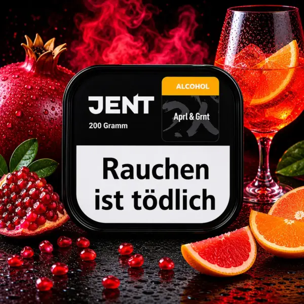 Jent Aprl Grnt 200g Shisha Tabak Granatapfel Aperol Geschmack