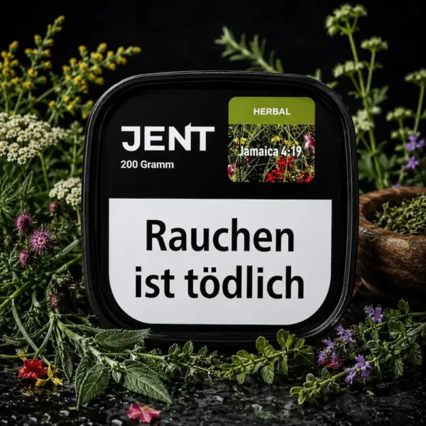 Jent Jamaica 4:19 200g Shisha Tabak Feldkräuter Geschmack