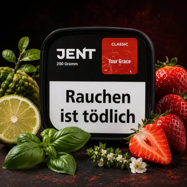 Jent Your Grace 200g Shisha Tabak Erdbeere Basilikum Geschmack