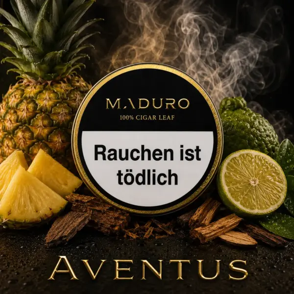 Maduro AVENTUS 100g Maduro Ananas-Schwarze Johannisbeere-Eichenholz Geschmack Geschmacksprofil