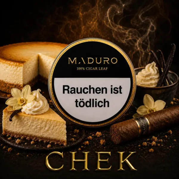 Maduro CHEK 100g Maduro Cheesecake - Frucht-Sahne Geschmack Geschmacksprofil