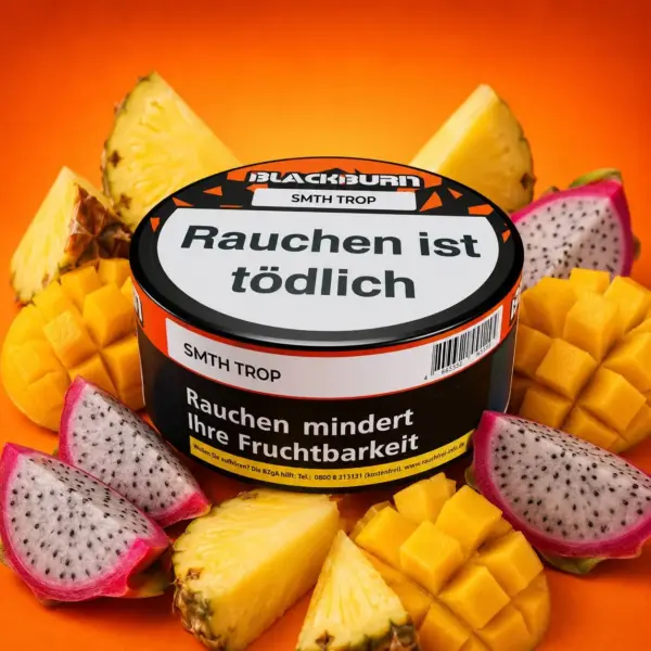 BLACKBURN SMTH TROP 100g Shisha Tabak Smooth Tropical Geschmack